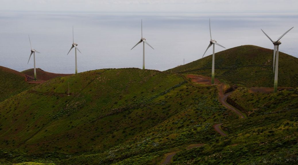 Die 5 Windkraftanlagen auf El Hierro
