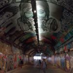 Graffiti im Bahntunnel