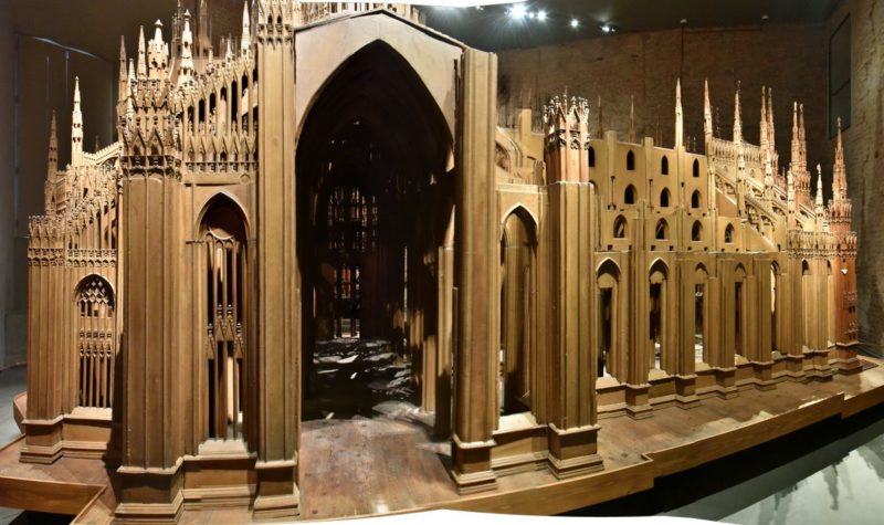 Ein raumfüllendes Holzmodell des Mailänder Doms im Dommuseum