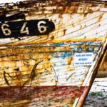 Verrottende Fischerboote in Camaret sur Mer