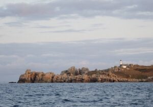 Schutzhuk vor der Ankerbucht auf den Scillys