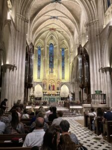 In der Amerikanischen Kathedrale vor dem Konzert